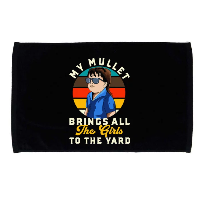 Redneck My Mullet Brings All The To The Yard Microfiber Hand Towel