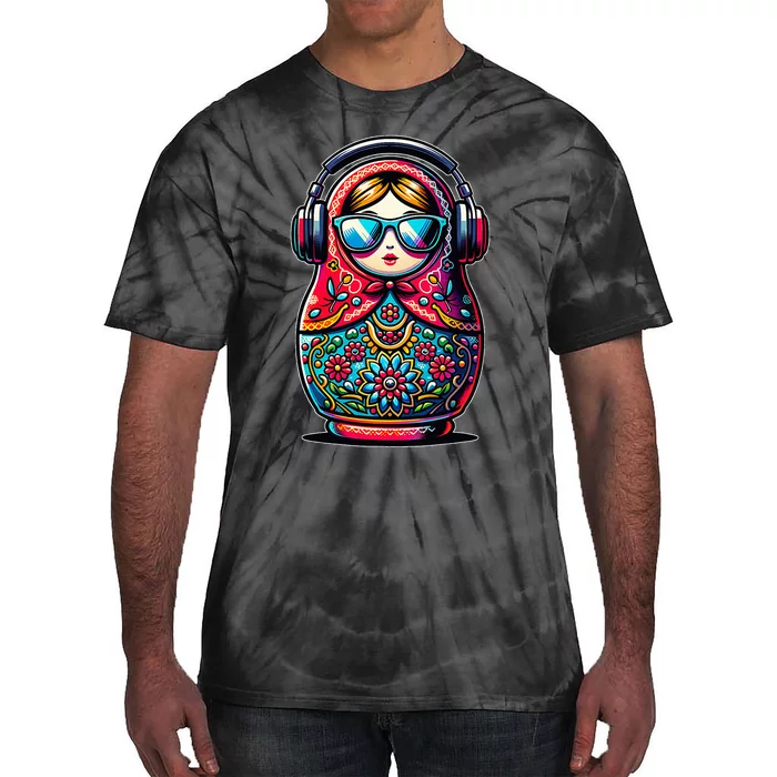 Russian Matryoshka Music Russia Russian Matryoshka Tie-Dye T-Shirt