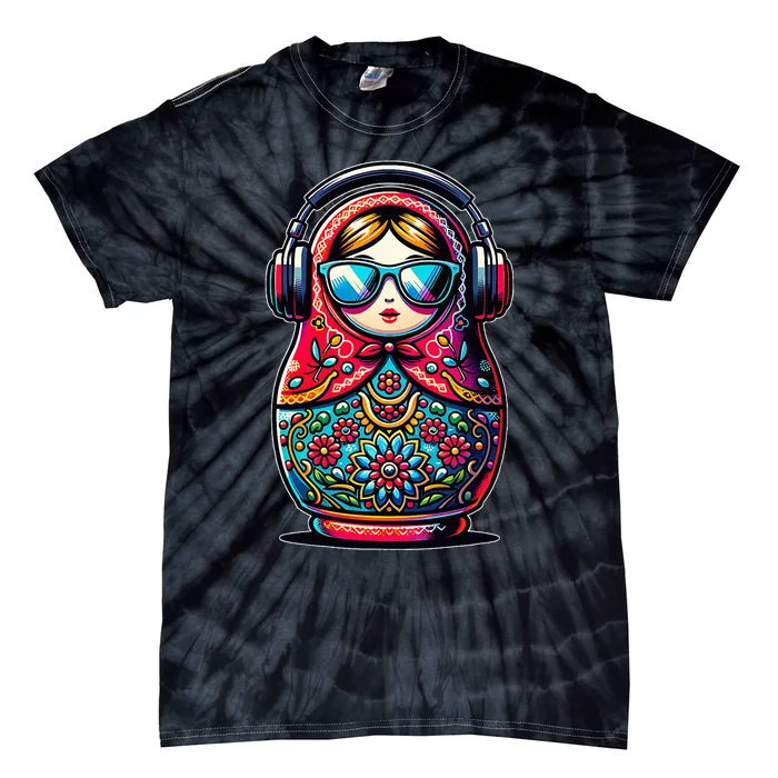 Russian Matryoshka Music Russia Russian Matryoshka Tie-Dye T-Shirt