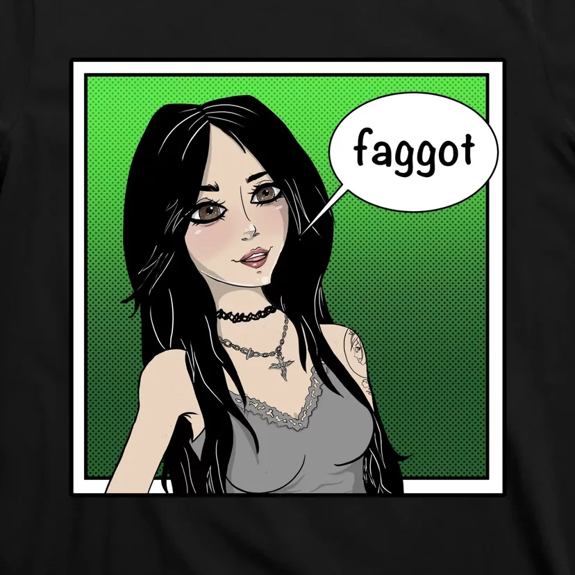 Resetthegames Melonie Mac Saying Faggot T-Shirt