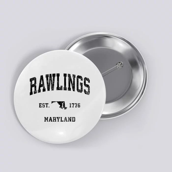 Rawlings Maryland Md Vintage Established Athletic Sports Design Button