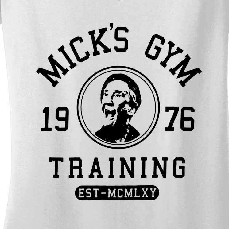 Rocky MGM Movie Training Mick's Gym Women's V-Neck T-Shirt