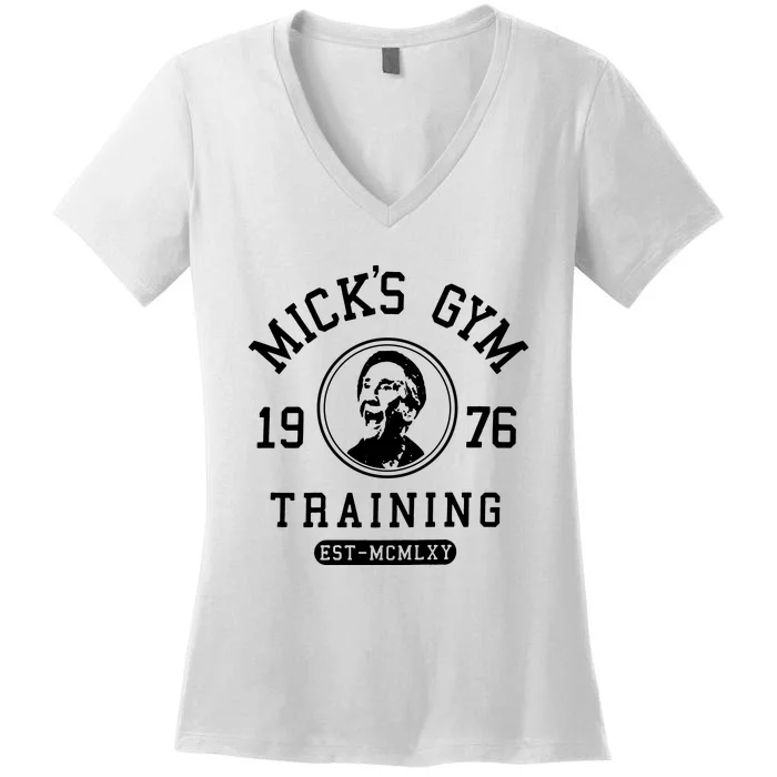 Rocky MGM Movie Training Mick's Gym Women's V-Neck T-Shirt