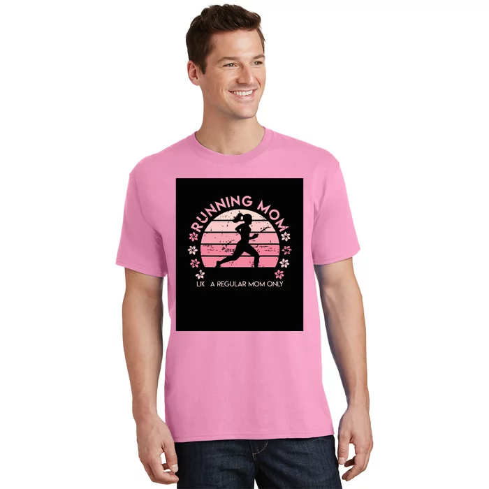 Running Mom Mother Ladies Marathon Run Half Marathon T-Shirt