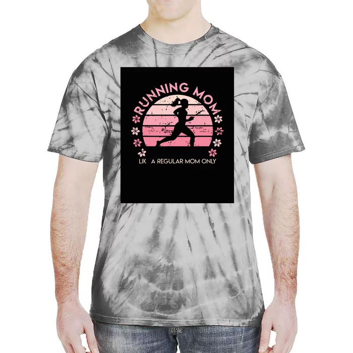 Running Mom Mother Ladies Marathon Run Half Marathon Tie-Dye T-Shirt