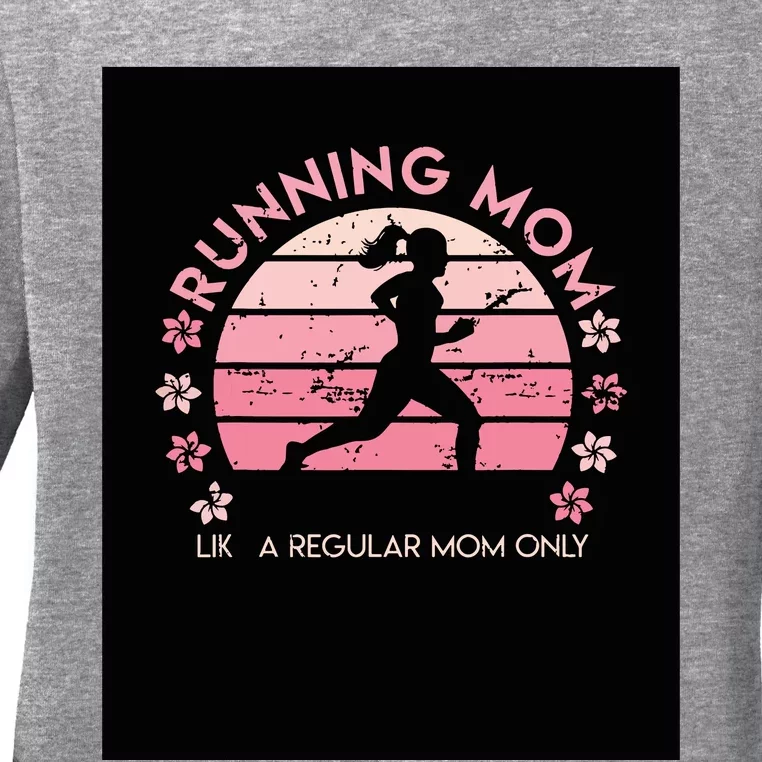 Running Mom Mother Ladies Marathon Run Half Marathon Ladies Long Sleeve Shirt