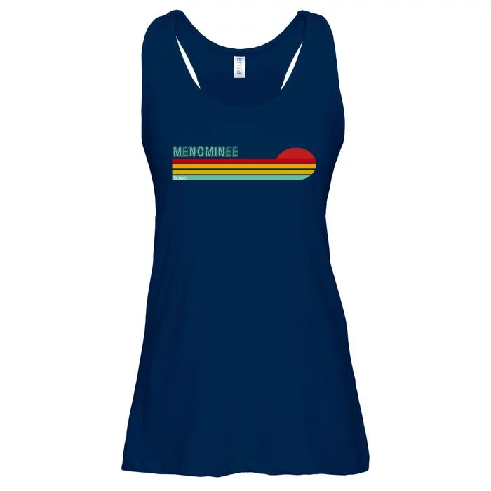 Retro Menominee Michigan Ladies Essential Flowy Tank