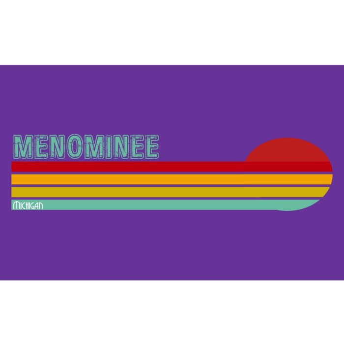 Retro Menominee Michigan Bumper Sticker