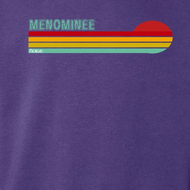 Retro Menominee Michigan Toddler Hoodie