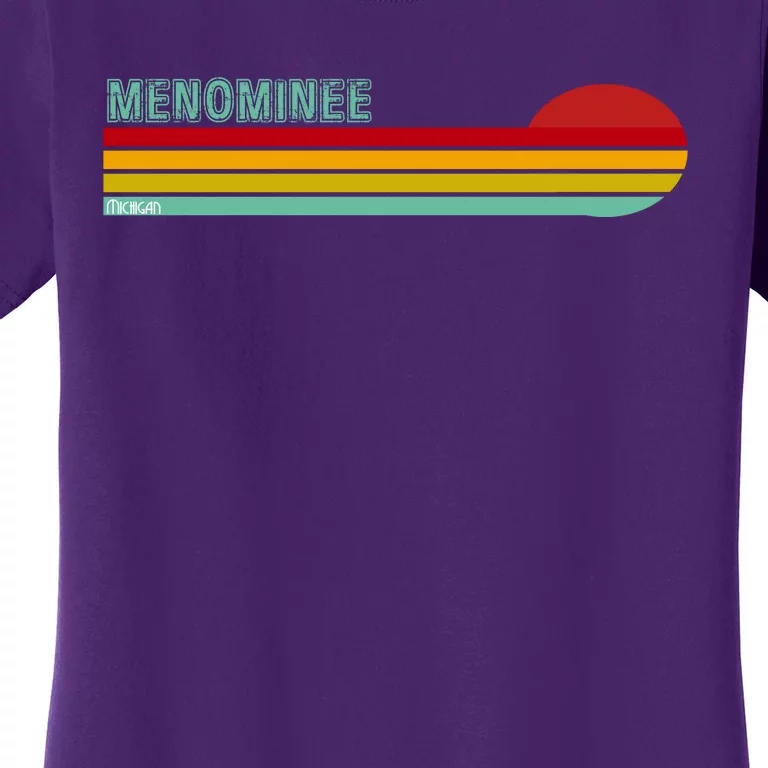 Retro Menominee Michigan Women's T-Shirt