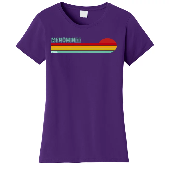 Retro Menominee Michigan Women's T-Shirt