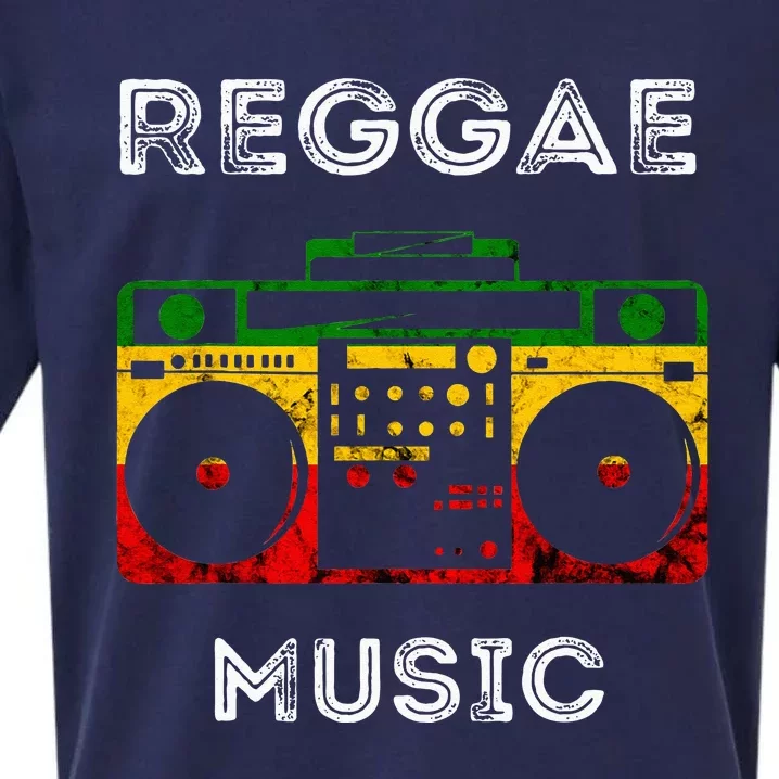 Reggae Music Musicbox Boombox Rastafari Roots Rasta Reggae Sueded Cloud Jersey T-Shirt