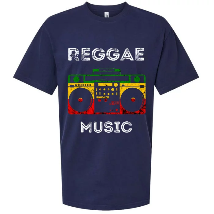 Reggae Music Musicbox Boombox Rastafari Roots Rasta Reggae Sueded Cloud Jersey T-Shirt