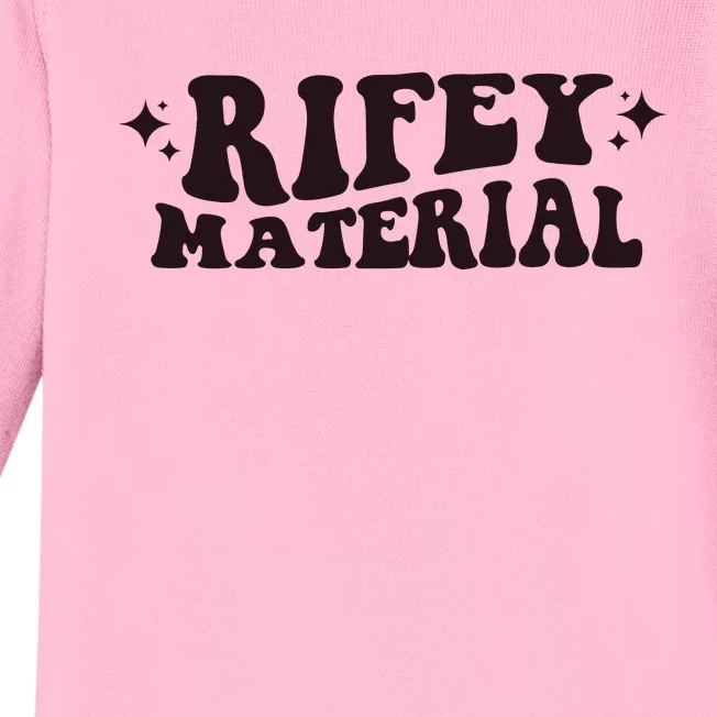 Rifey Material Matt Rife Baby Long Sleeve Bodysuit