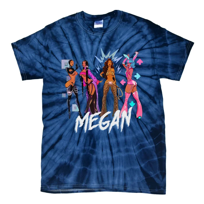 Retro Megan Moon Megan First Name Personalized Vintage Tie-Dye T-Shirt