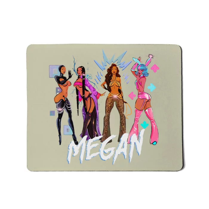 Retro Megan Moon Megan First Name Personalized Vintage Mousepad