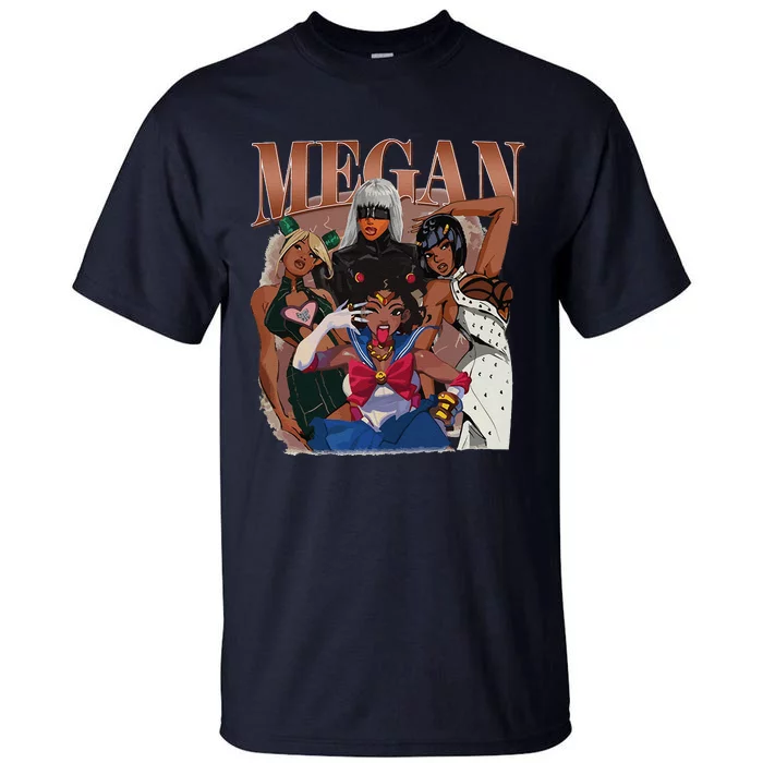 Retro Megan Moon Megan First Name Personalized Vintage Tall T-Shirt