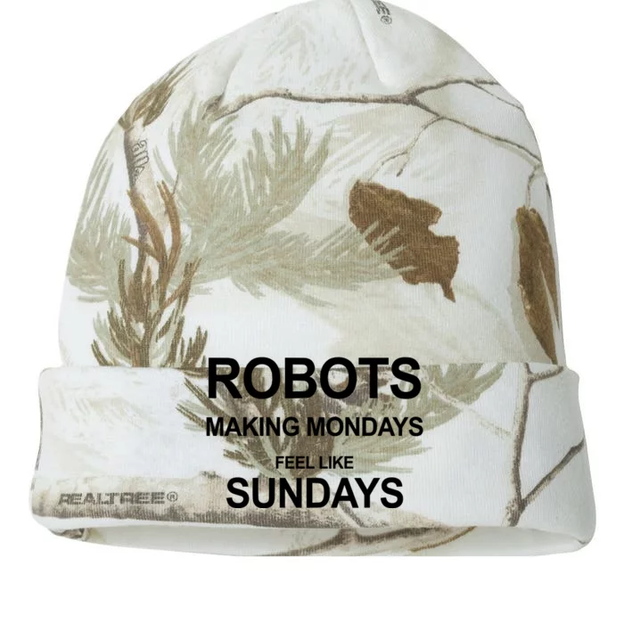 Robots Making Mondays Feel Like Sundays Kati - 12in Camo Beanie