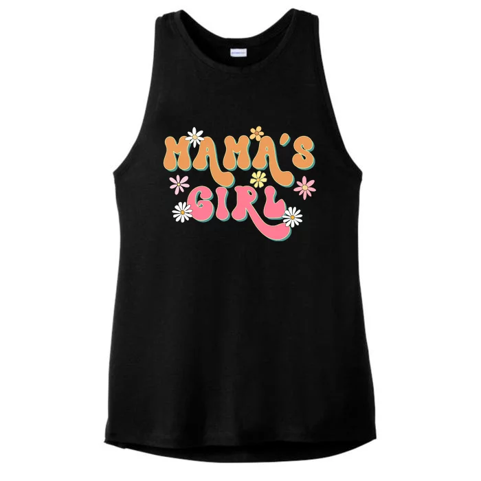 Retro Mama's Mother's Day Mom Ladies Tri-Blend Wicking Tank