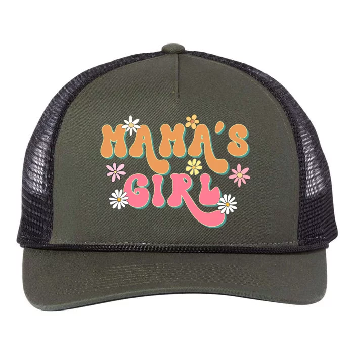 Retro Mama's Mother's Day Mom Retro Rope Trucker Hat Cap