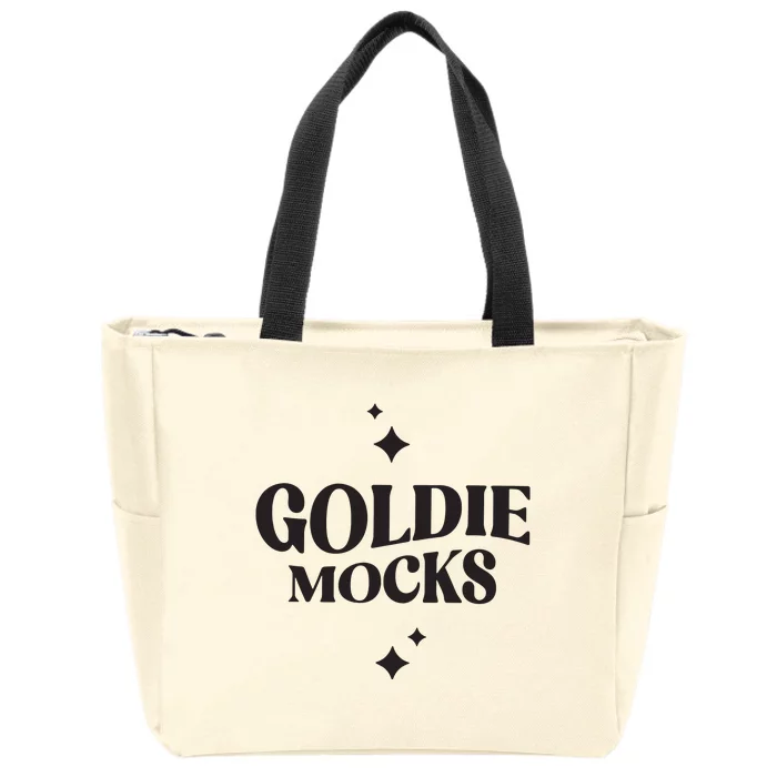 Real Model Mock Zip Tote Bag