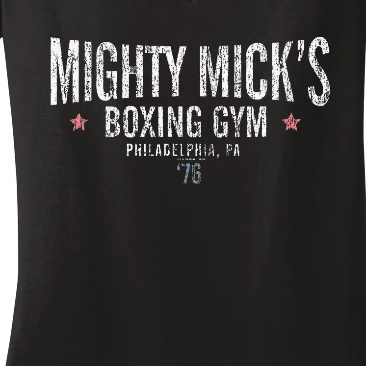 Rocky Mighty Micks Boxing Gym Women's V-Neck T-Shirt