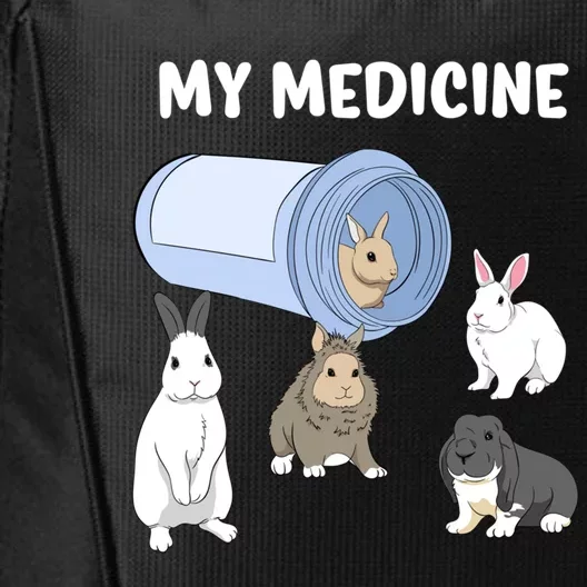 Rabbit My Medicine Bunny My Medicine Great Gift City Backpack