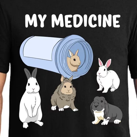 Rabbit My Medicine Bunny My Medicine Great Gift Pajama Set