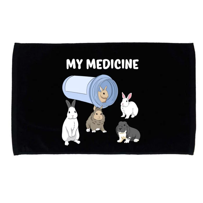 Rabbit My Medicine Bunny My Medicine Great Gift Microfiber Hand Towel