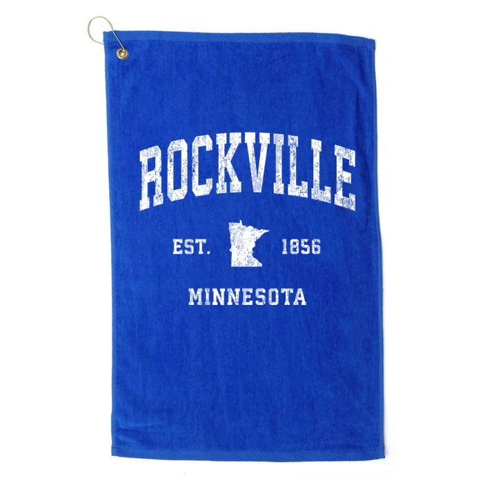 Rockville Minnesota Mn Vintage Athletic Sports Platinum Collection Golf Towel