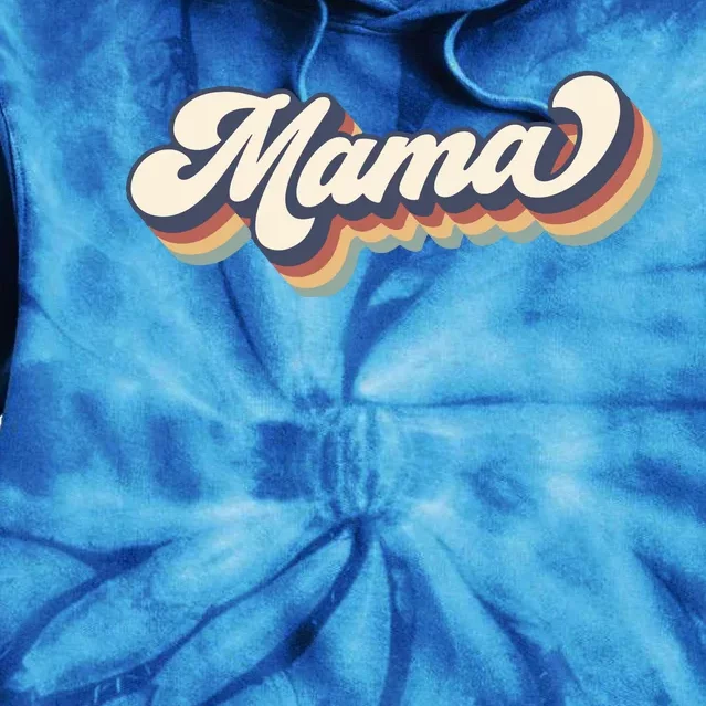 Retro Mama Mommy Gift For Mother's Day Tie Dye Hoodie