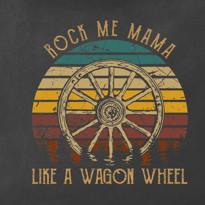 Rock Music Me Mama Like A Wagons Wheel Musician Zip Tote Bag