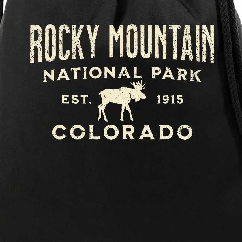 Rocky Mountain National Park Drawstring Bag