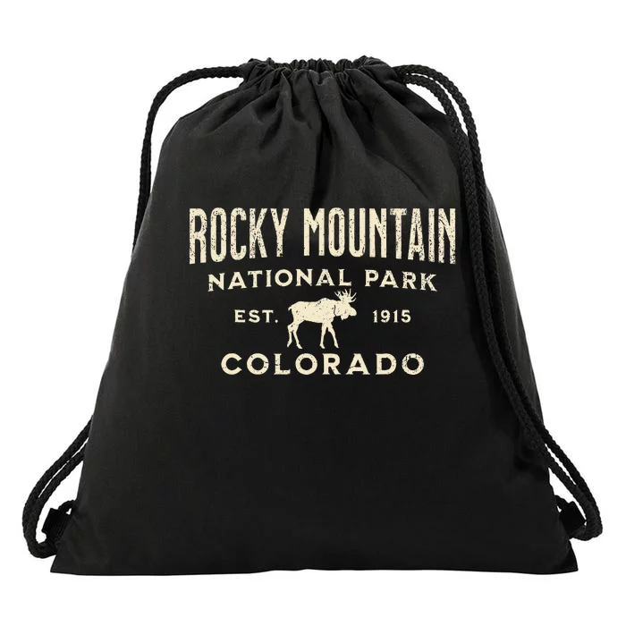 Rocky Mountain National Park Drawstring Bag