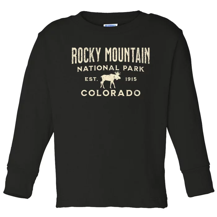 Rocky Mountain National Park Toddler Long Sleeve Shirt