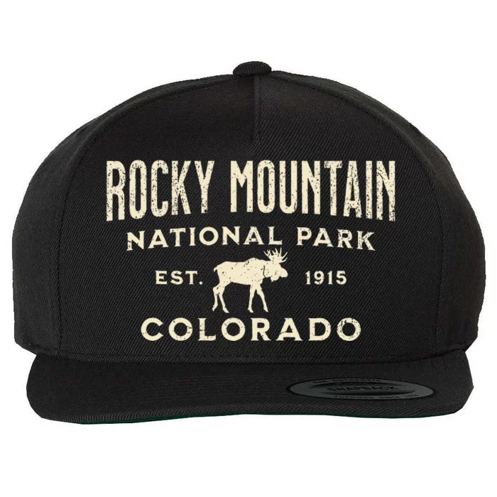 Rocky Mountain National Park Wool Snapback Cap