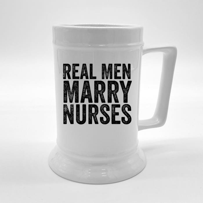 Real Marry Nurses Meaningful Gift Front & Back Beer Stein