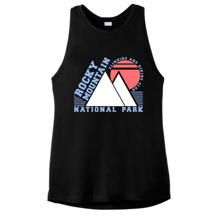 Rocky Mountain National Park Ladies Tri-Blend Wicking Tank