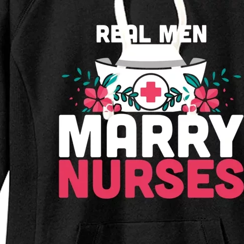 Real Marry Nurses Gift Women's Fleece Hoodie