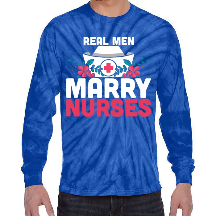 Real Marry Nurses Gift Tie-Dye Long Sleeve Shirt