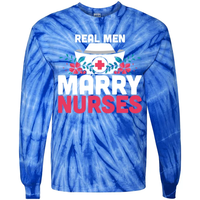 Real Marry Nurses Gift Tie-Dye Long Sleeve Shirt