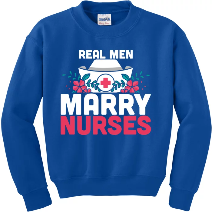 Real Marry Nurses Gift Kids Sweatshirt