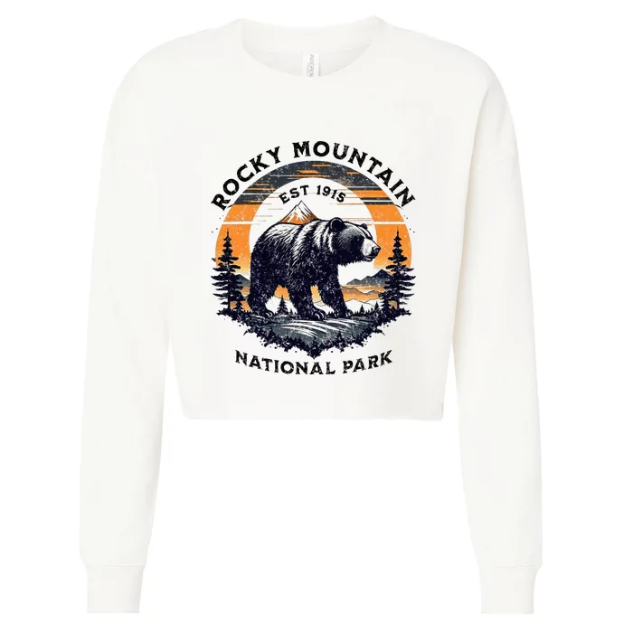 Rocky Mountain National Park Cropped Pullover Crew