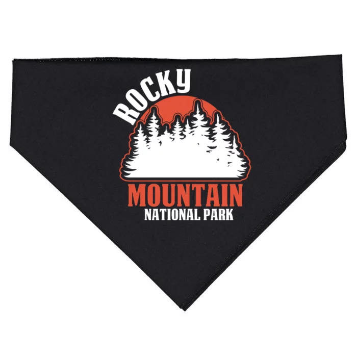 Rocky Mountain National Park USA-Made Doggie Bandana