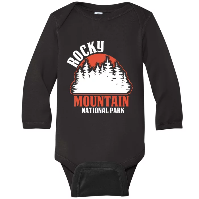 Rocky Mountain National Park Baby Long Sleeve Bodysuit