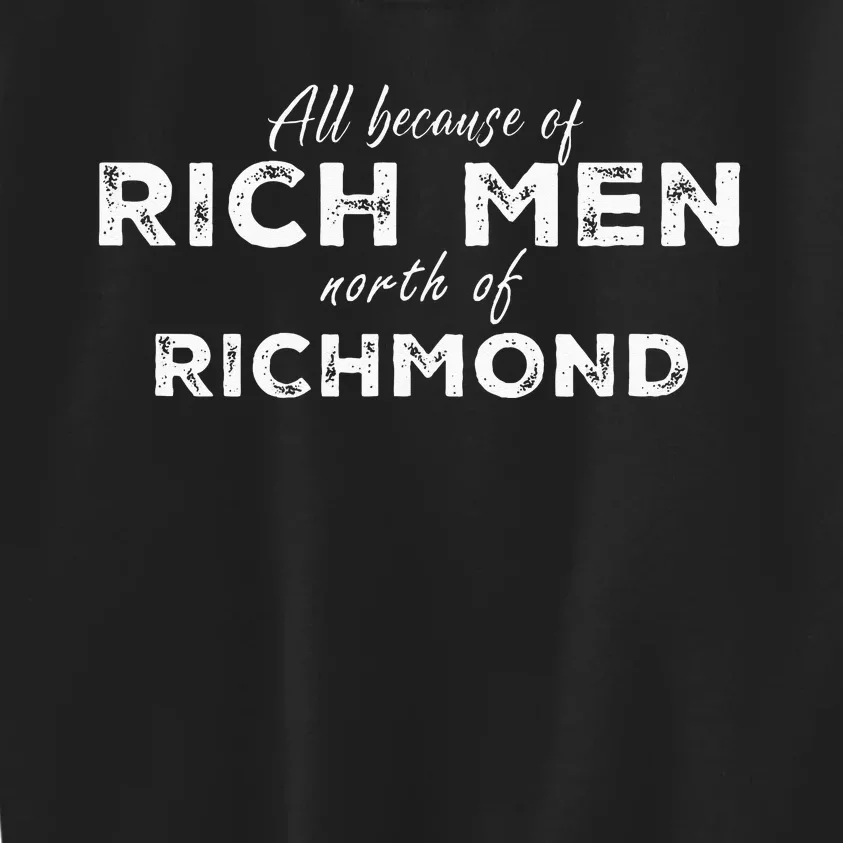 Rich Men North Of Richmond American Anthem Oliver Anthony Kids Sweatshirt