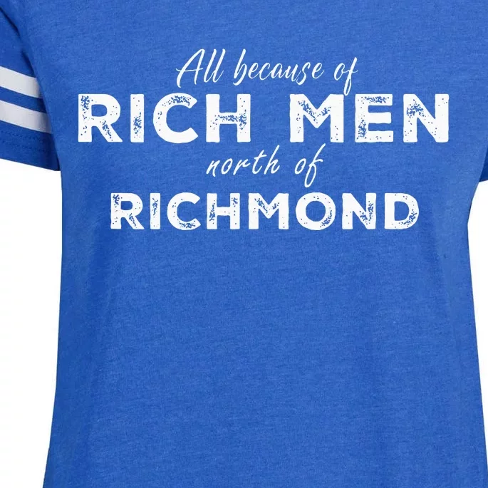 Rich Men North Of Richmond American Anthem Oliver Anthony Enza Ladies Jersey Football T-Shirt