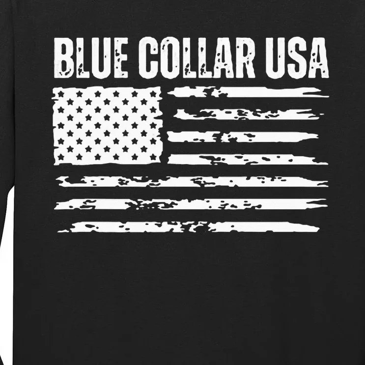 Rich Men North Of Richmond Blue Collar Anthony American FLAG Tall Long Sleeve T-Shirt