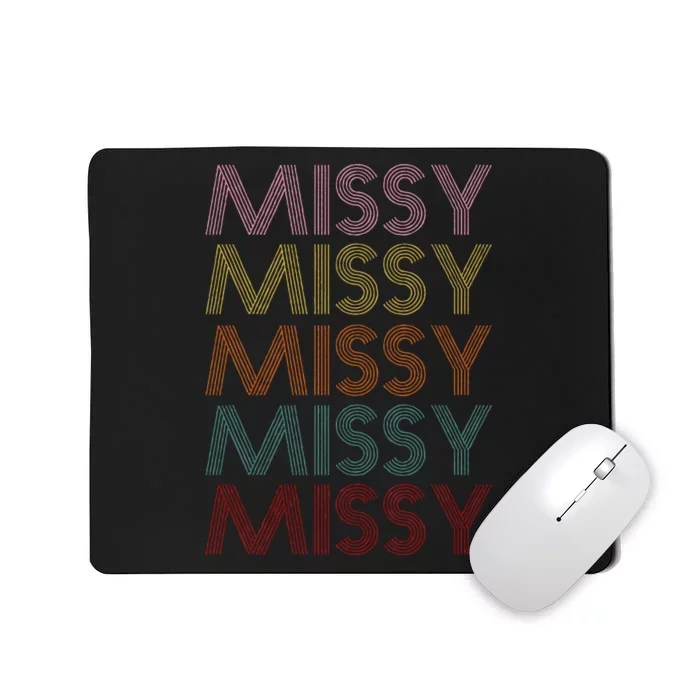 Retro Missy Name Pattern Mousepad