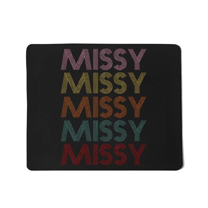 Retro Missy Name Pattern Mousepad